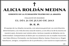 Alicia Roldán Medina